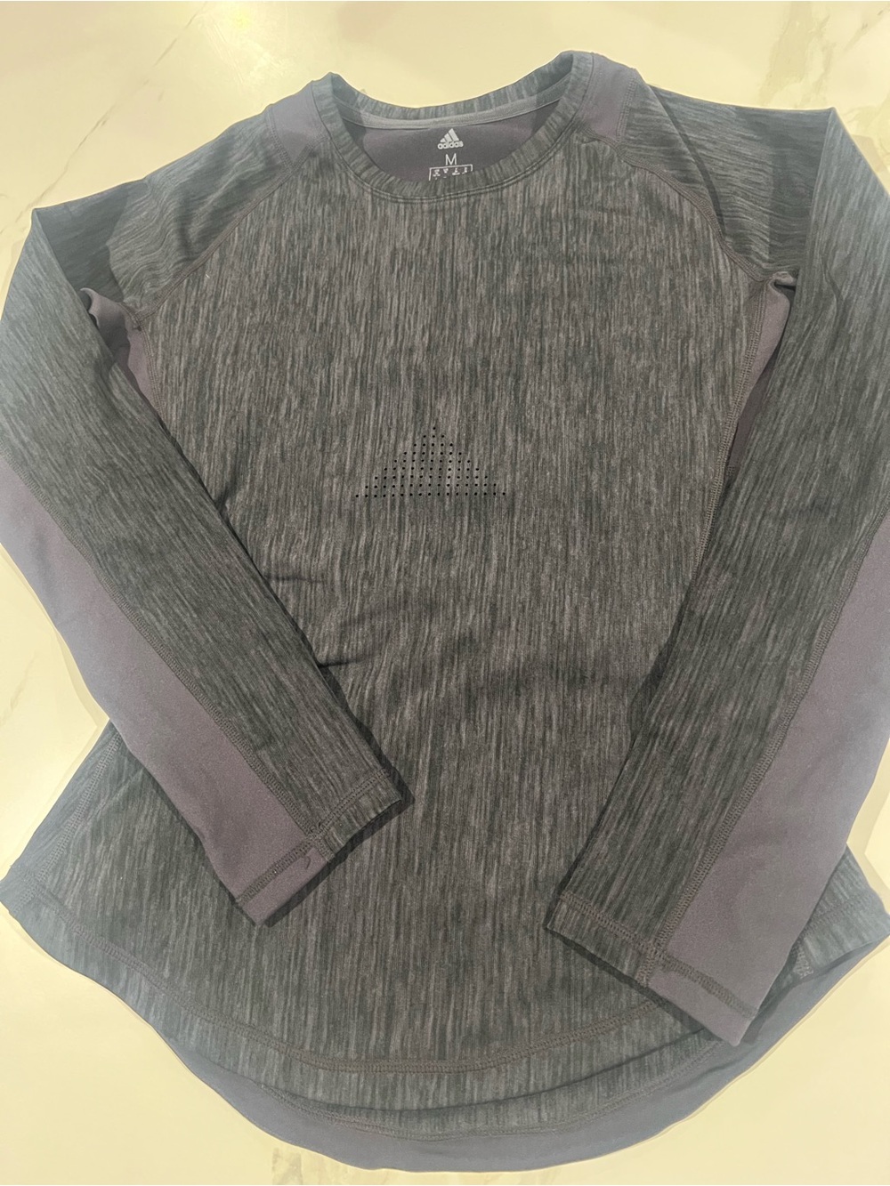 adidas Men’s Crewneck Long Sleeve Sweater - Charcoal/Heather